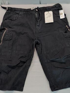 Chor Long Strappy Baggy Cargo Shorts - Size 38x17 NWT